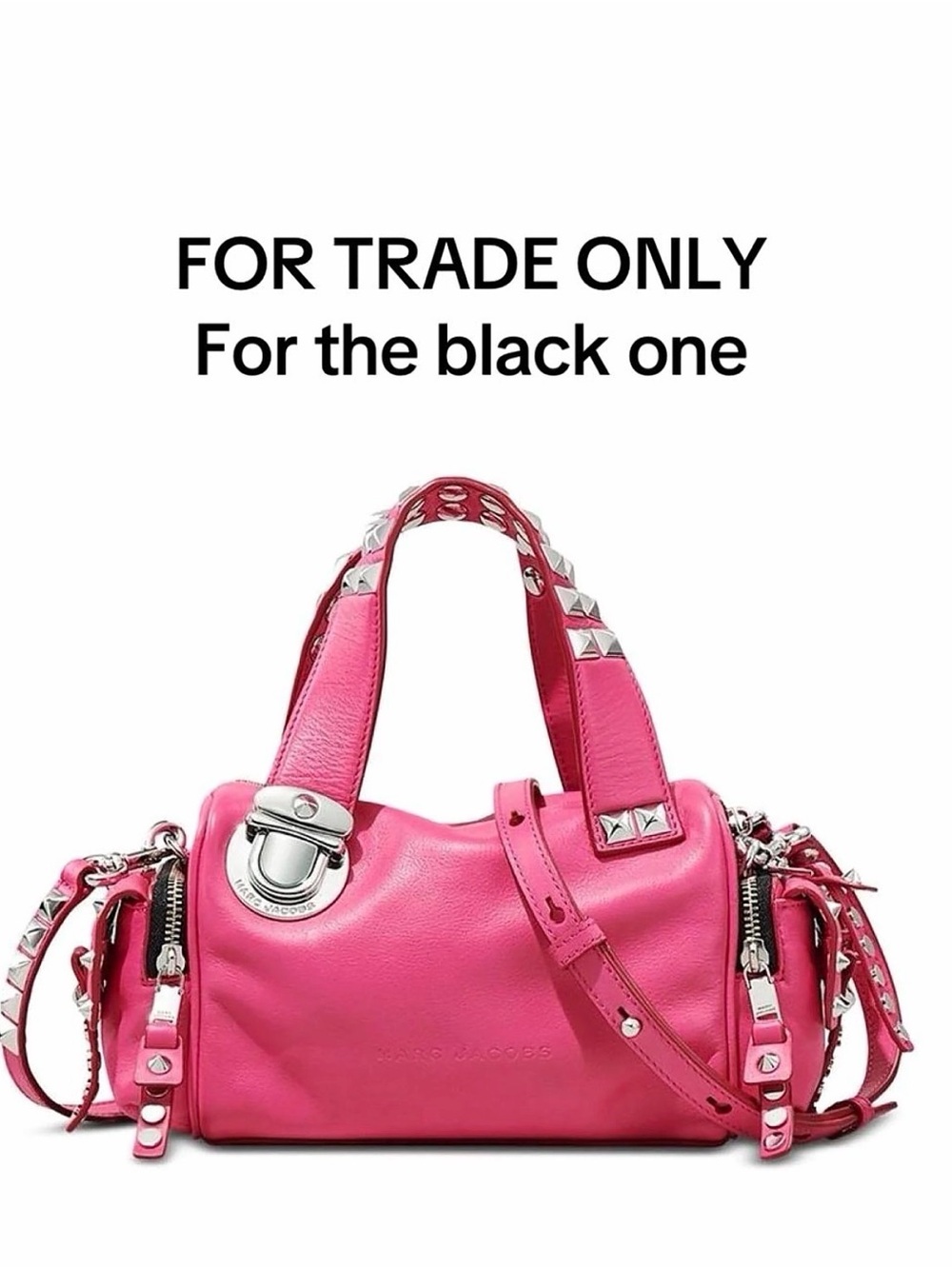 Marc Jacobs Pink Studded Satchel
